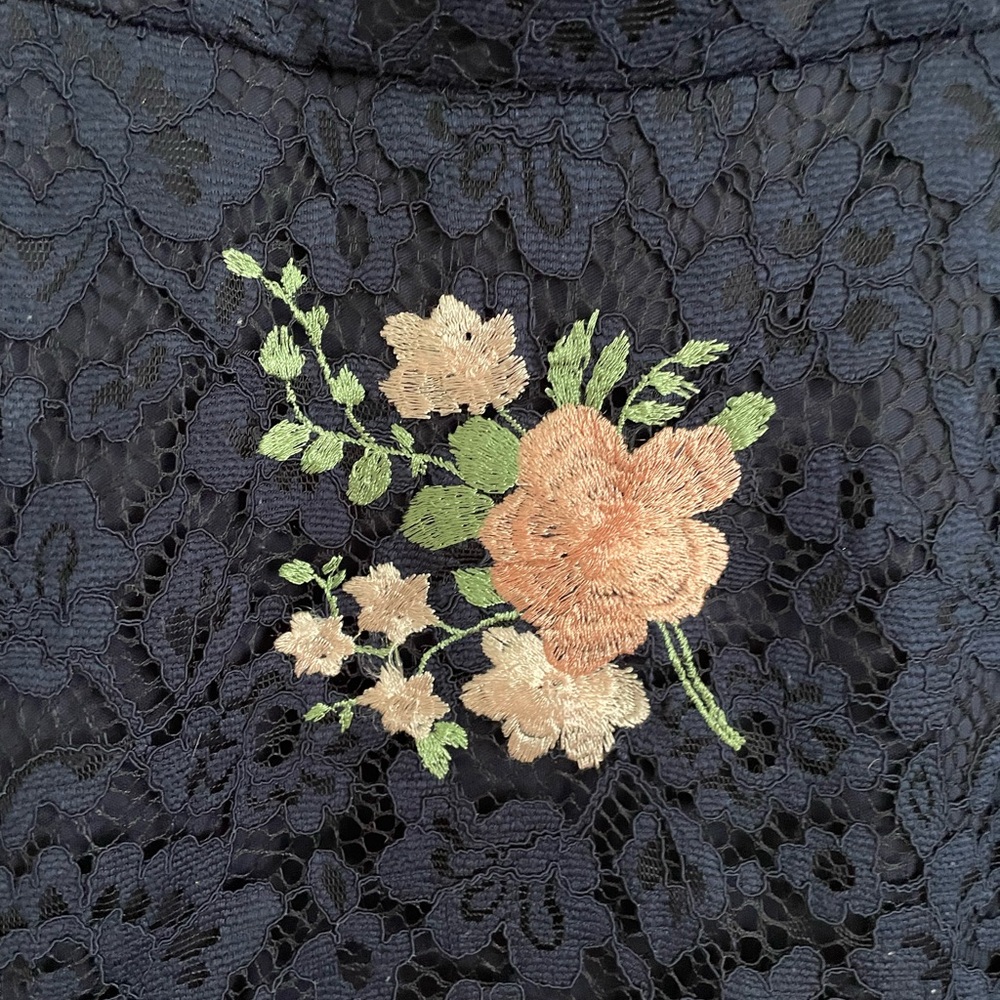 Nicole Miller Navy Lace Dress - Picture 3 of 7